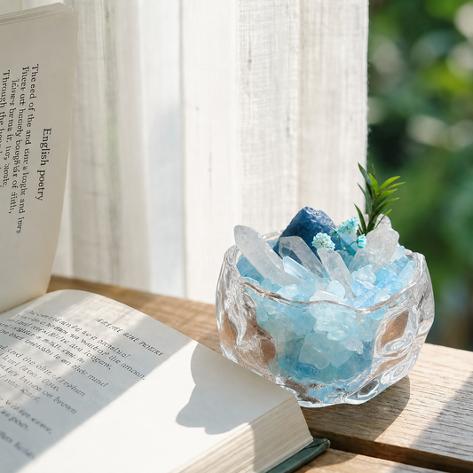 Mini Aquamarine Crystal Garden