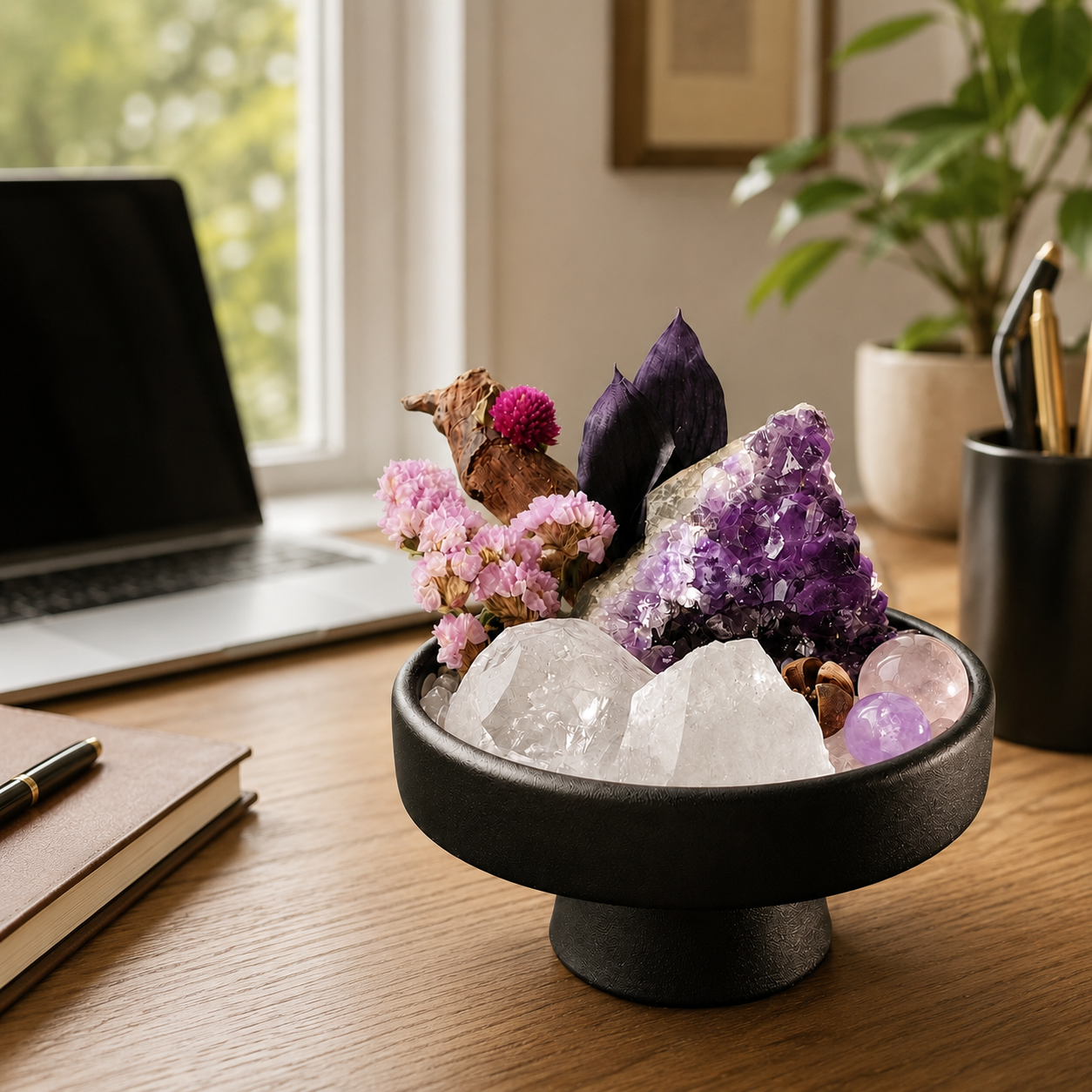 Amethyst Geode Crystal Garden Bowl Kit