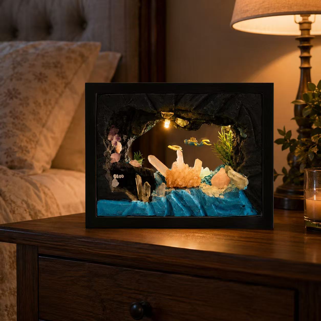 Underwater Crystal Cave Night Light – Scuba Diver
