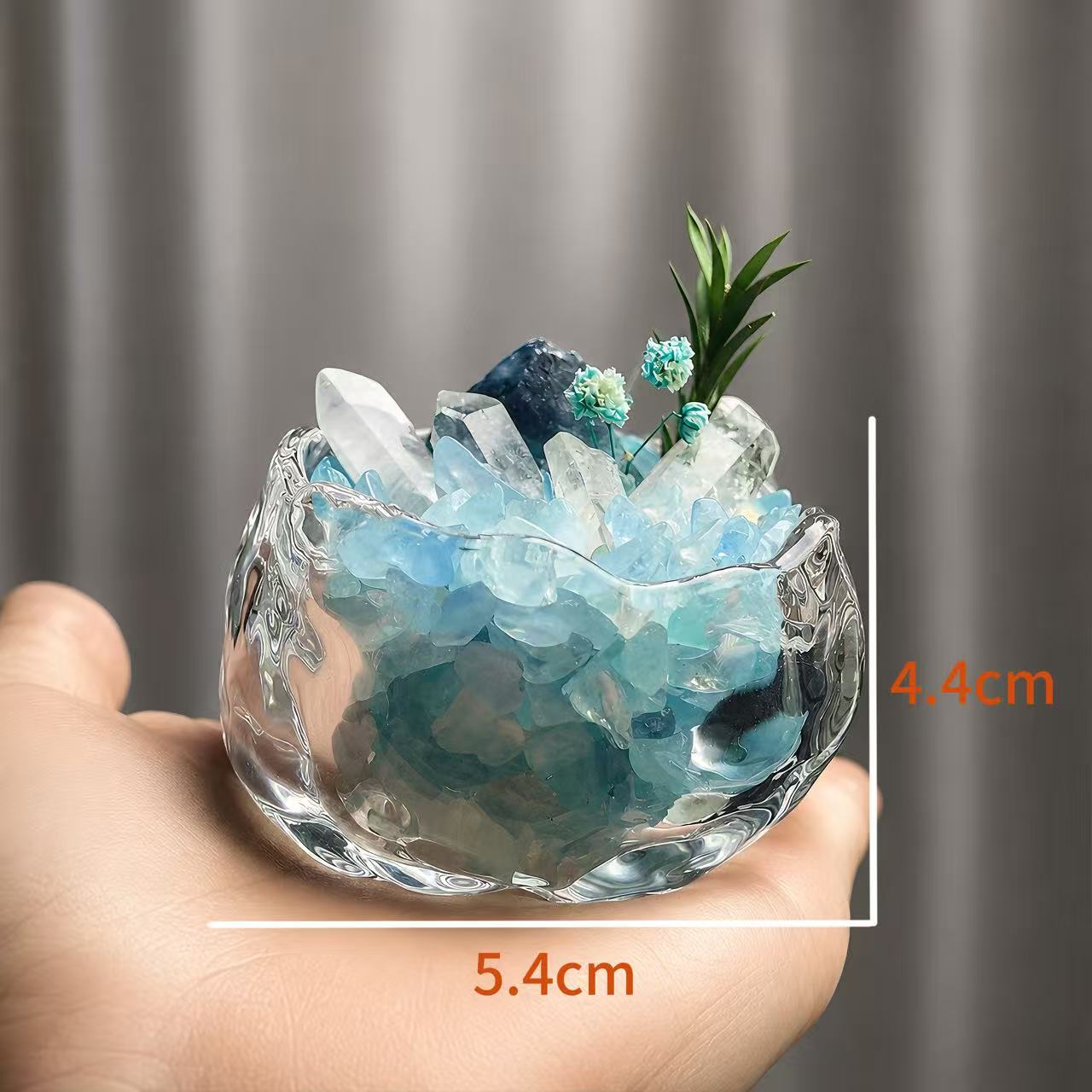 Mini Aquamarine Crystal Garden