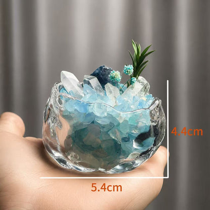 Mini Aquamarine Crystal Garden