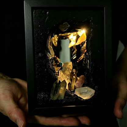 Rock Climber Crystal Cave Night Light