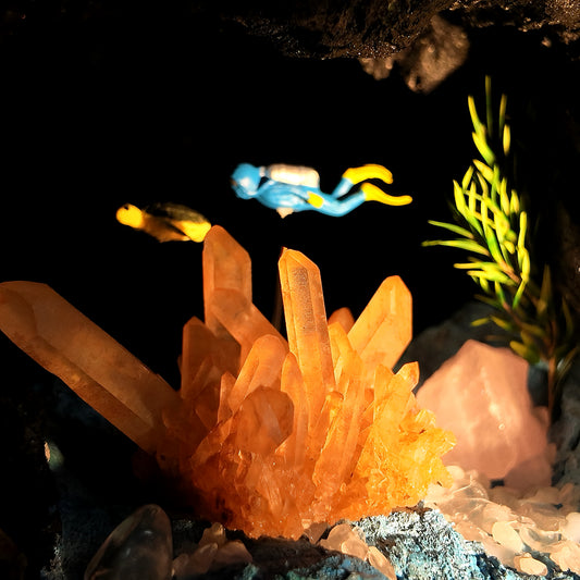 Underwater Crystal Cave Night Light – Scuba Diver