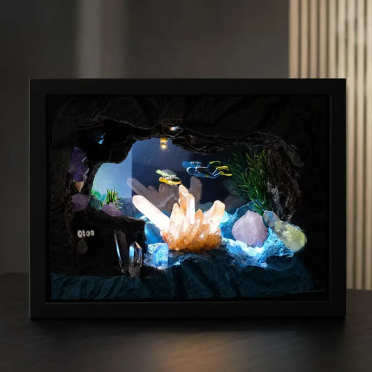 Underwater Crystal Cave Night Light – Scuba Diver