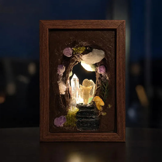 Handmade Angel Crystal Cave Night Light