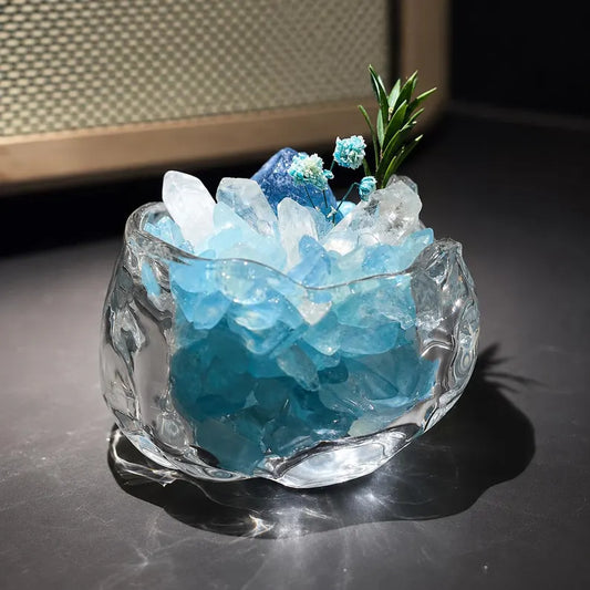 Mini Aquamarine Crystal Garden