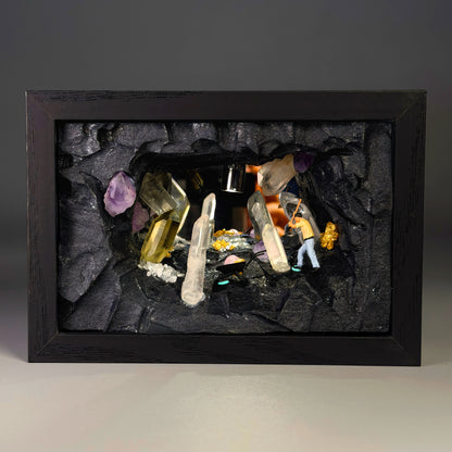 Crystal Mine Tunnel Night Light – Gemstone Diorama