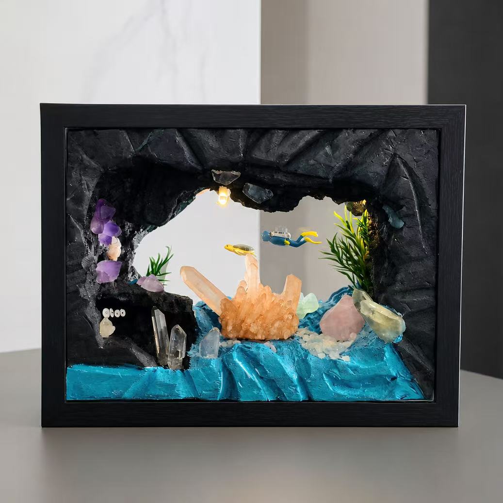Underwater Crystal Cave Night Light – Scuba Diver