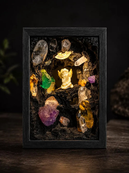 Guardian Angel Crystal Cave Night Light