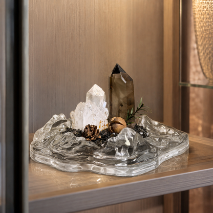 Brazilian Clear & Smoky Quartz Garden – Mineral Decor