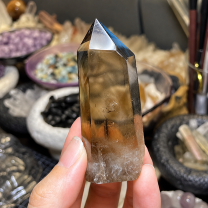 Brazilian Clear & Smoky Quartz Garden – Mineral Decor