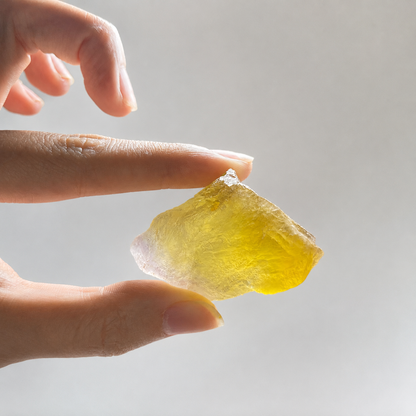 Citrine Mini Crystal Garden – Glass Bowl Decor