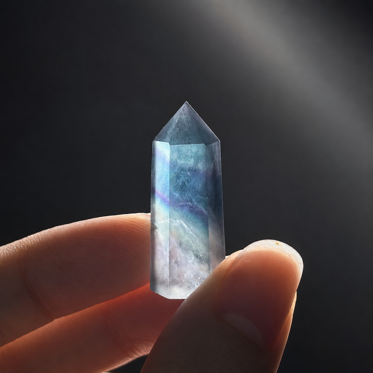 Clear Quartz Angel Garden – Fluorite & Moss Agate