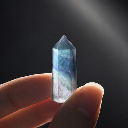 Clear Quartz Angel Garden – Fluorite & Moss Agate