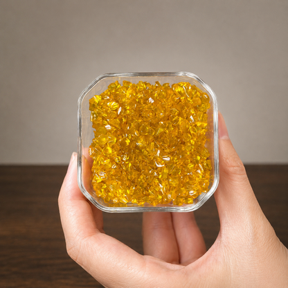 Citrine Crystal Garden – Golden Miniature Decor