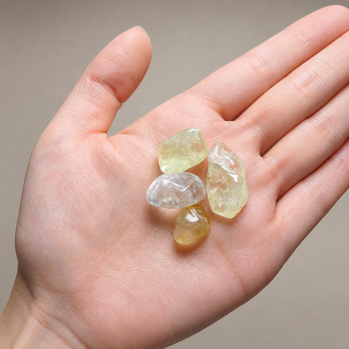 Citrine Crystal Garden – Golden Miniature Decor
