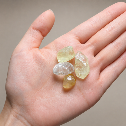 Citrine Crystal Garden – Golden Miniature Decor
