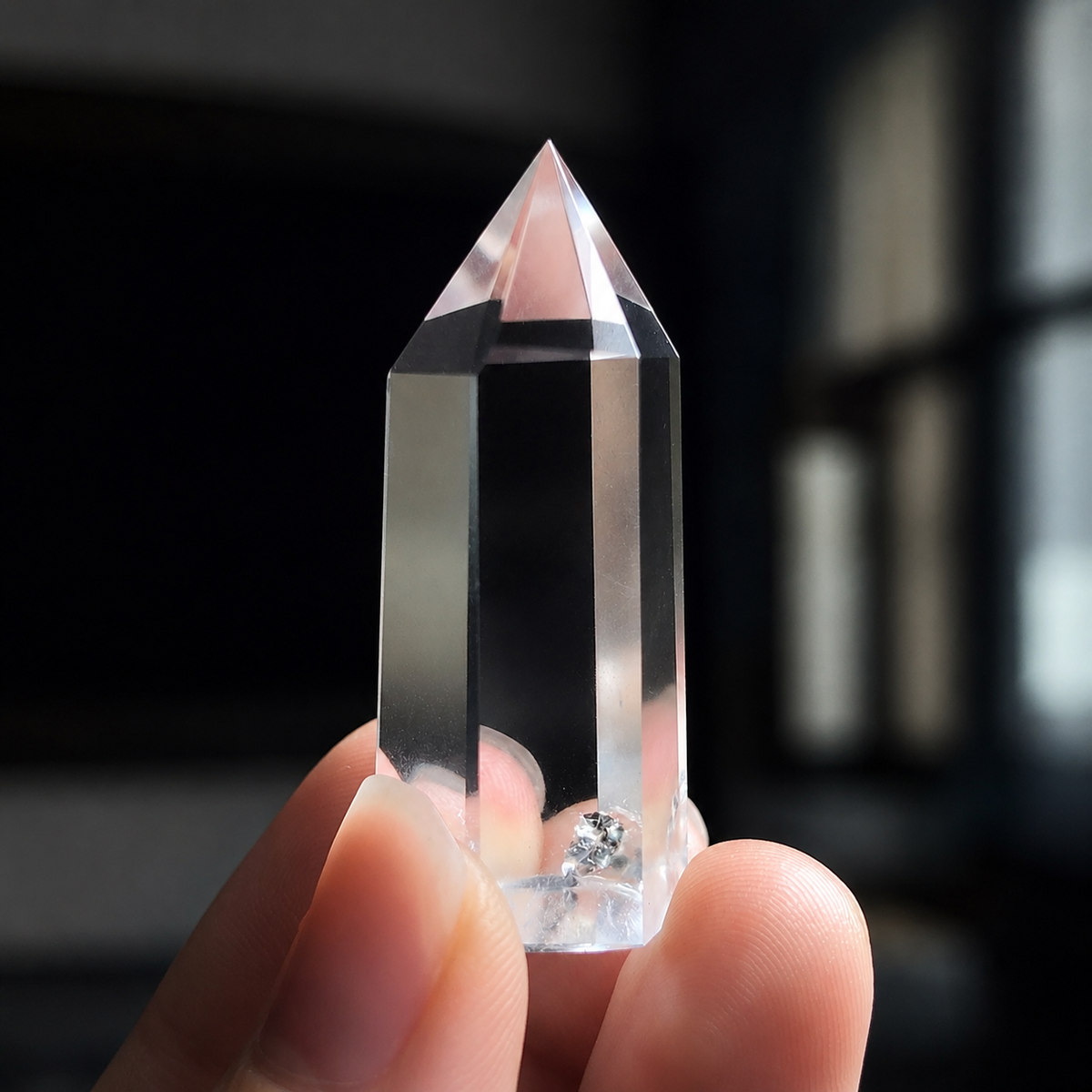 Peridot & Clear Quartz Garden – Pyramid, Sphere & Point