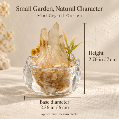 Brazilian Citrine Garden – Mini Yellow Floral Decor