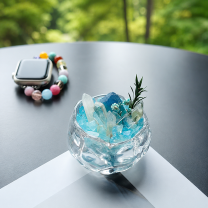 Mini Aquamarine Crystal Garden