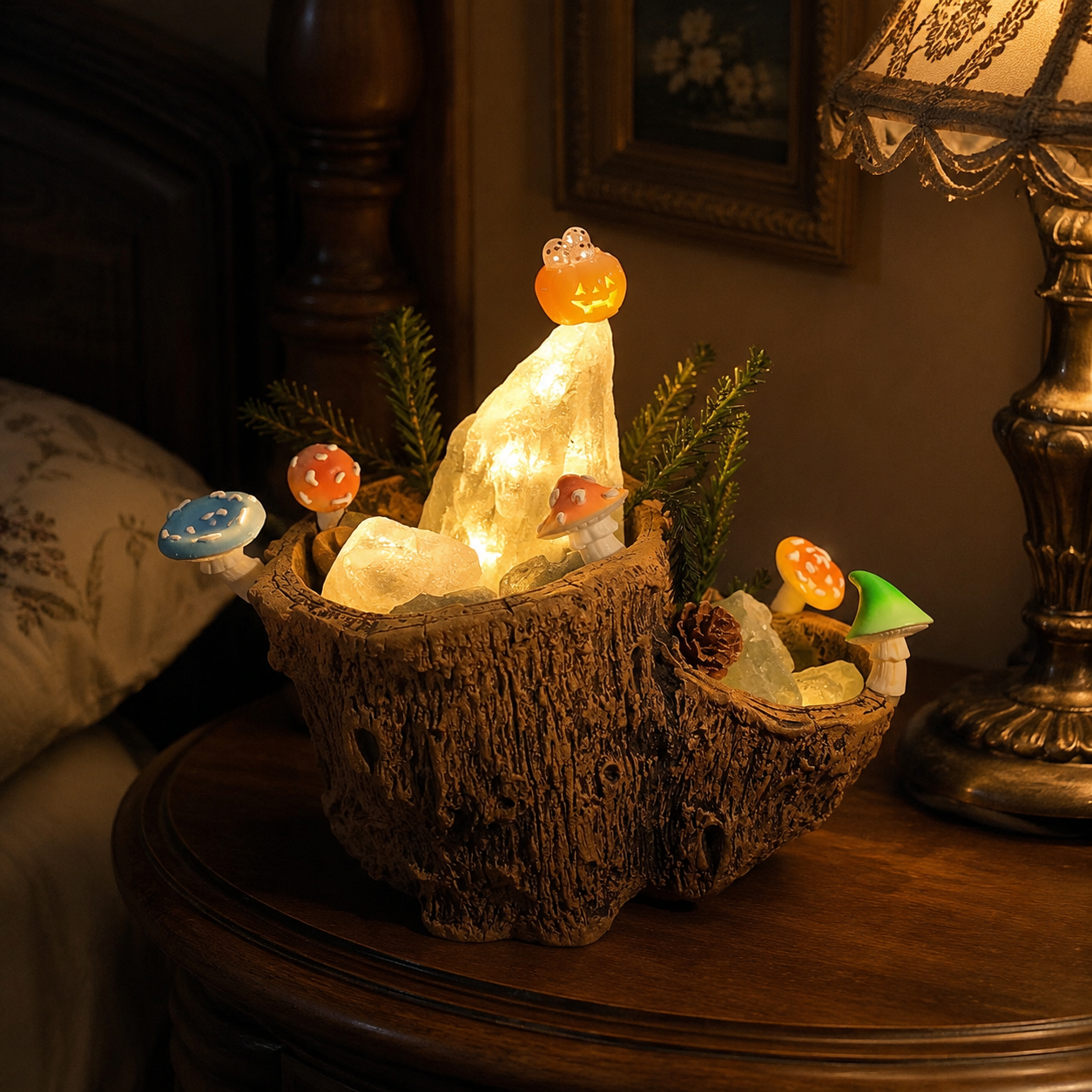 Green Fluorite Woodland Night Light