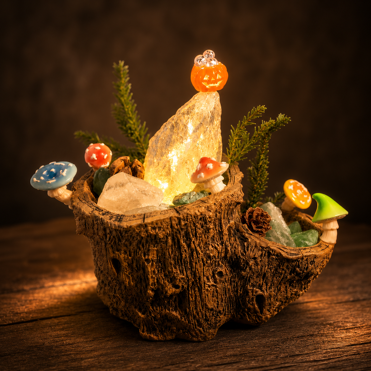 Green Fluorite Woodland Night Light