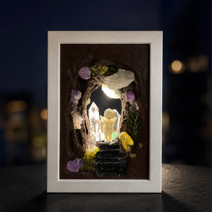 Handmade Angel Crystal Cave Night Light