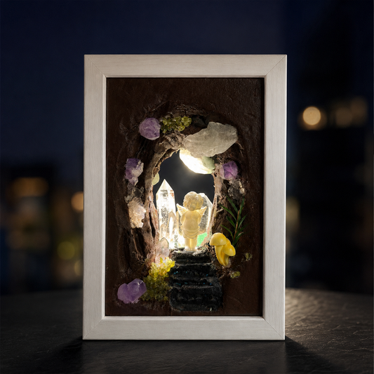 Handmade Angel Crystal Cave Night Light