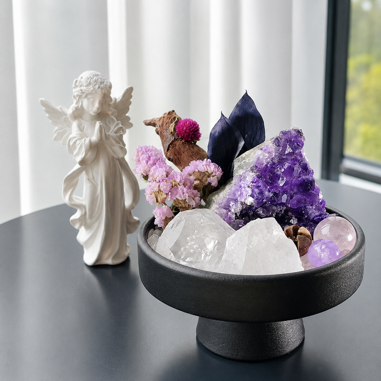 Amethyst Geode Crystal Garden Bowl Kit