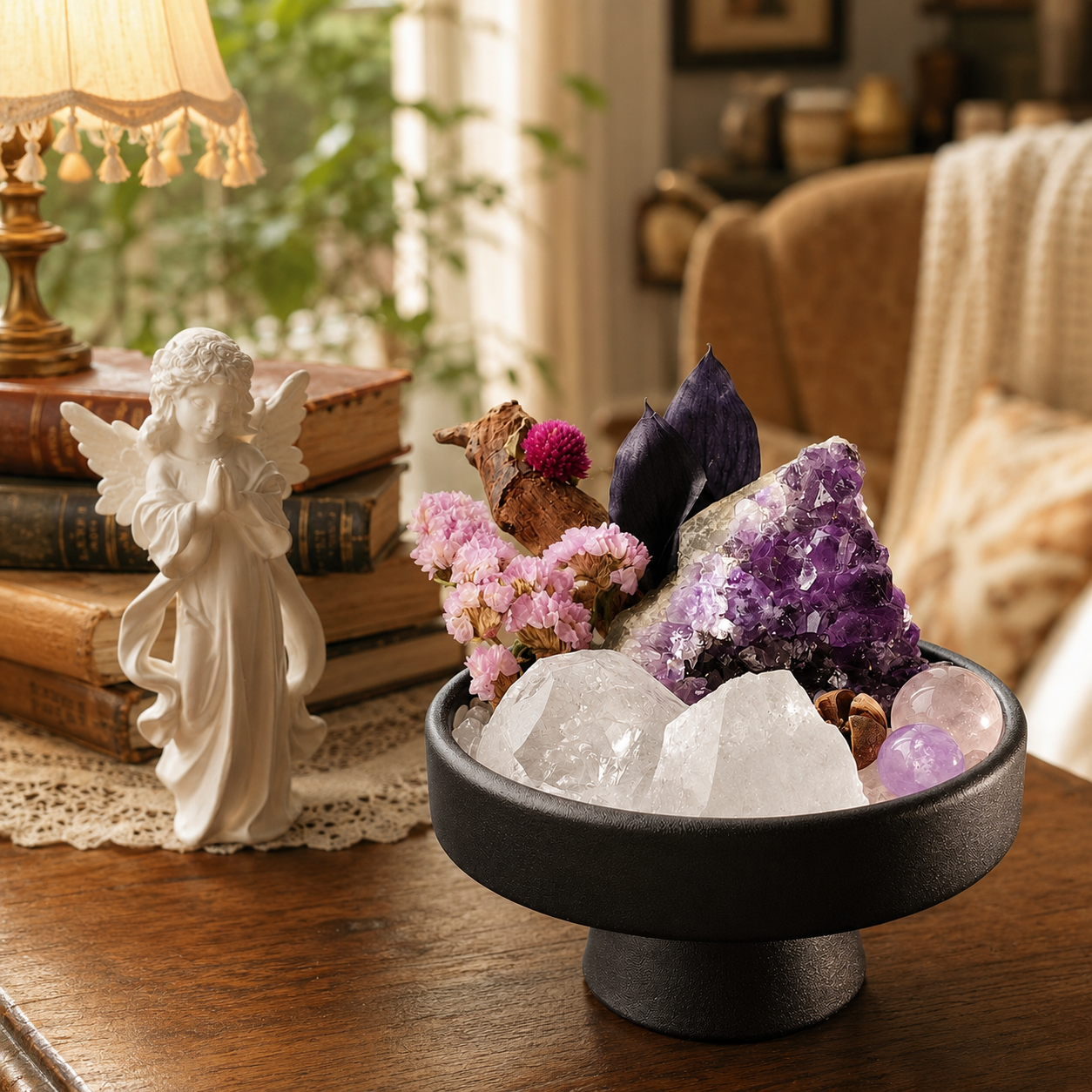 Amethyst Geode Crystal Garden Bowl Kit