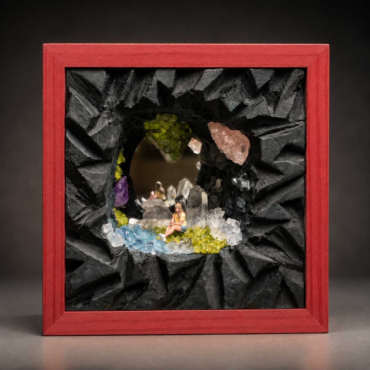 Crystal Cave Night Light – Quartz, Amethyst & Peridot