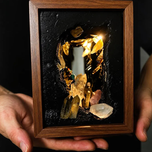 Rock Climber Crystal Cave Night Light
