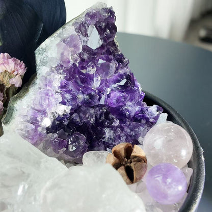 Amethyst Geode Crystal Garden Bowl Kit