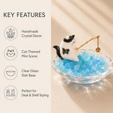 Fishing Cat Aquamarine Garden – Whimsical Decor