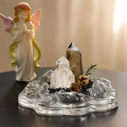 Brazilian Clear & Smoky Quartz Garden – Mineral Decor