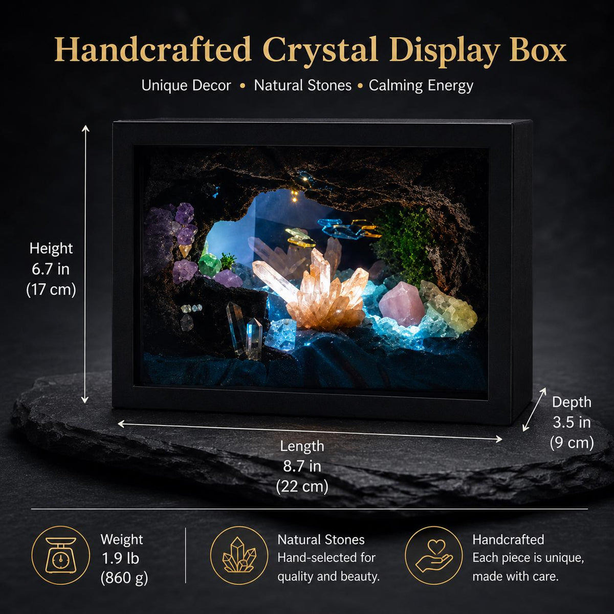 Underwater Crystal Cave Night Light – Scuba Diver