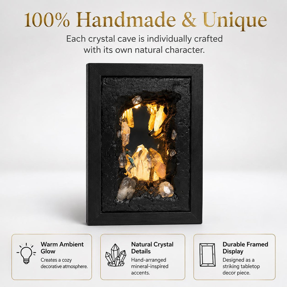 Rock Climber Crystal Cave Night Light – Mini Diorama