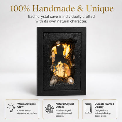 Rock Climber Crystal Cave Night Light – Mini Diorama