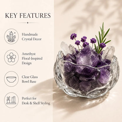 Amethyst Botanical Garden – Glass Bowl Decor