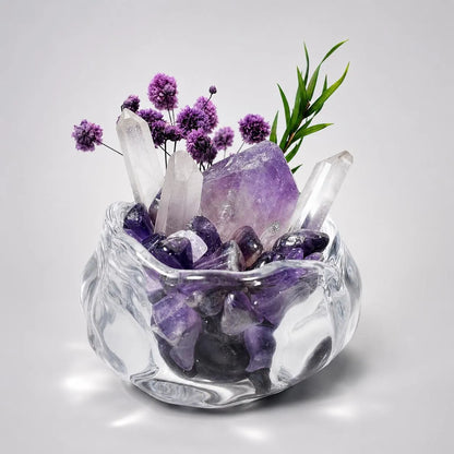 Amethyst Botanical Garden – Glass Bowl Decor