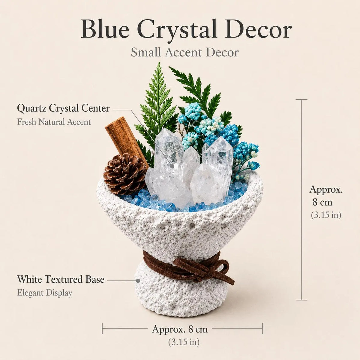 Celestite, Aquamarine & Clear Quartz Garden