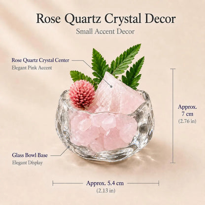 Rose Quartz Botanical Garden – Mini Crystal Decor