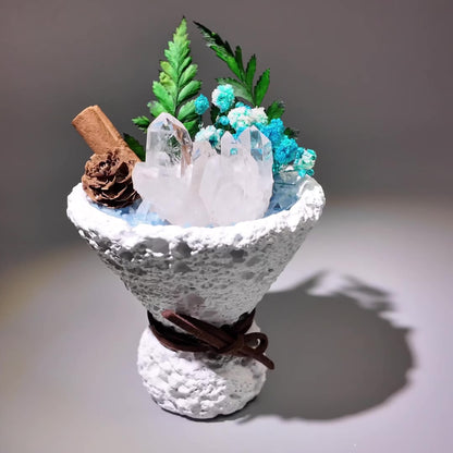 Celestite, Aquamarine & Clear Quartz Garden