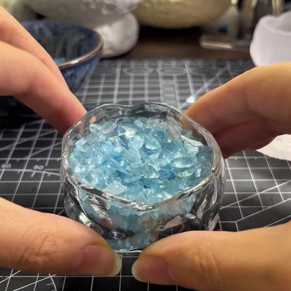 Aquamarine Garden – Mini Glass Bowl Decor
